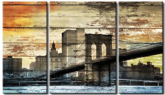 tablouri urbane - brooklyn bridge art